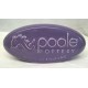 POOLE POTTERY ADVERTISING PEBBLE DISPLAY SIGN – LILAC